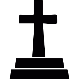 Cross over a tomb icon