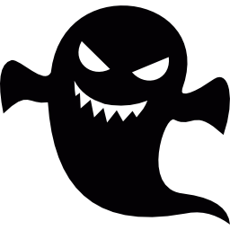 Creepy ghost icon