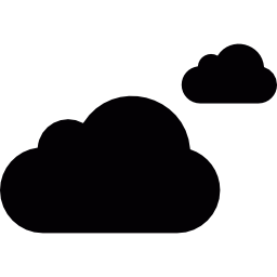 twee wolken icoon