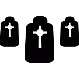 nagrobki z krzyżami ikona