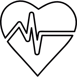 Heart pulses icon