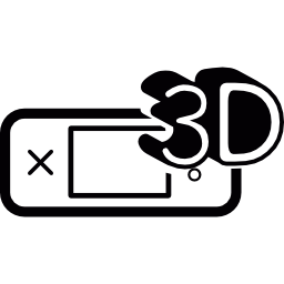 3d-spellen icoon