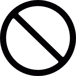 Prohibition symbol icon
