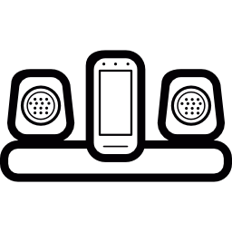 telefoon speakerset icoon