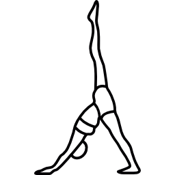 ejercicio de yoga icono