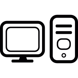 pc y monitor icono