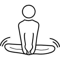 Yoga Lotus posture icon