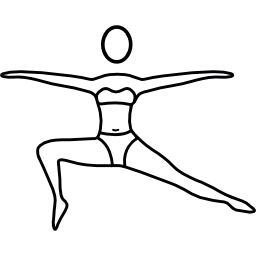yoga houding icoon