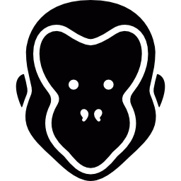 testa di scimmia icona