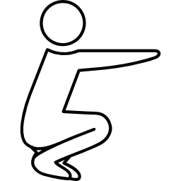 flexibler mann icon
