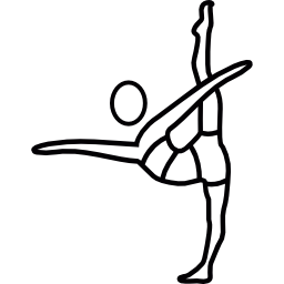 postura de ballet icono