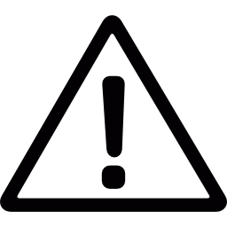 Warning triangular icon