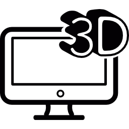 3d-bildschirm icon