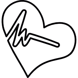 Heart pulses icon