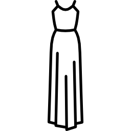 Длинное платье иконка