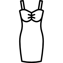 Short dress icon