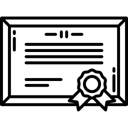 certificado icono