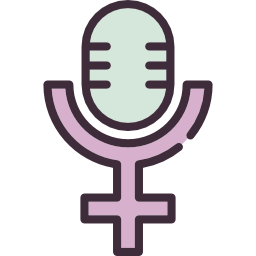 voz feminina Ícone