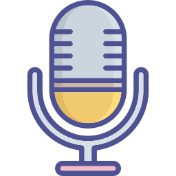 esquema del micrófono icono