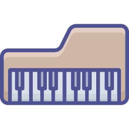tastiera musicale icona