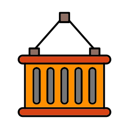 Shipping container icon