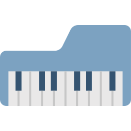 tastiera musicale icona