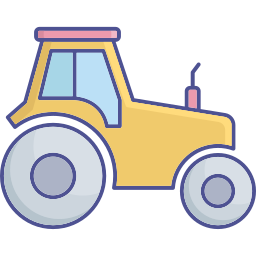 Сельскохозяйственный трактор иконка