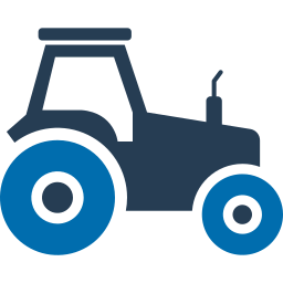 Agricultural tractor icon