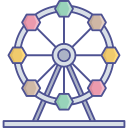 Ferris wheel icon