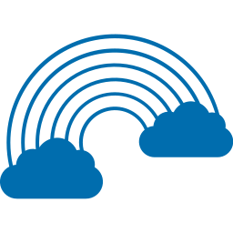 lignes arc-en-ciel Icône