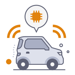 automatisiertes auto icon