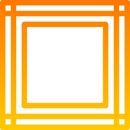 marco cuadrado icono