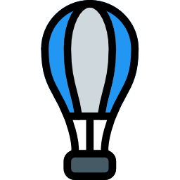 Hot air balloon icon