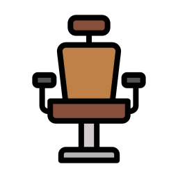 Salon chair icon