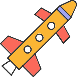 lanzamiento de misil icono