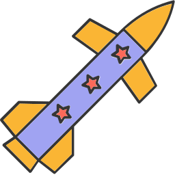 fusée lance-missiles Icône