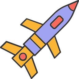 foguete de mísseis Ícone