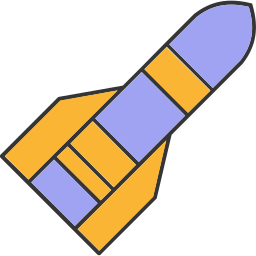 fusée lance-missiles Icône