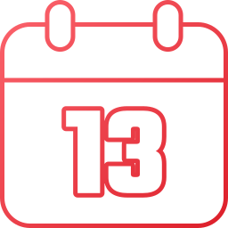 Calendar date icon