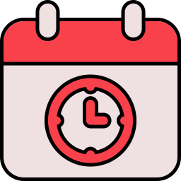 hora y calendario icono