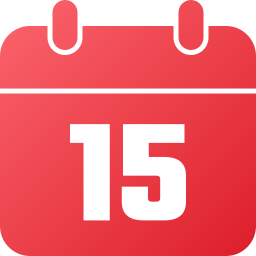 Calendar date icon