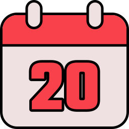 Calendar date icon