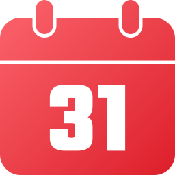 Calendar date icon