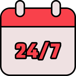 24/7 support icon