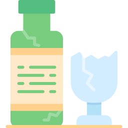 bottiglia di vetro icona