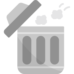 Выбрасывание мусора иконка