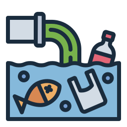 Water pollution icon