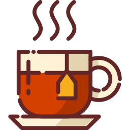 tazza di tè caldo icona