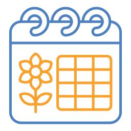 kalendarz wiosenny ikona