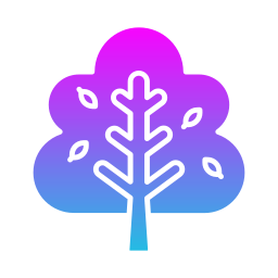 Autumn tree icon